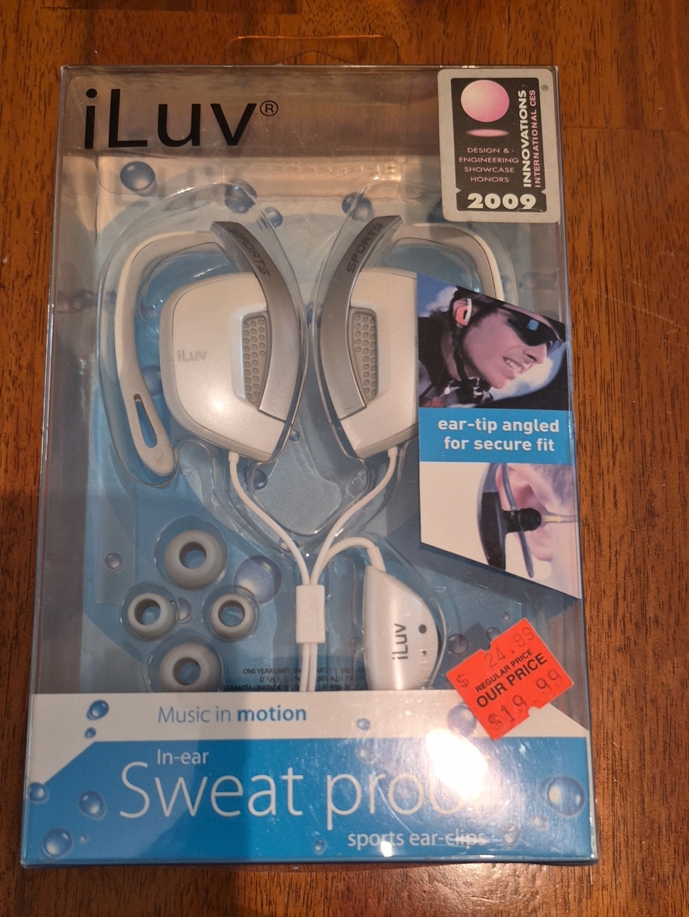 iLuv Sweat-Proof In-Ear Sports Earphones - New